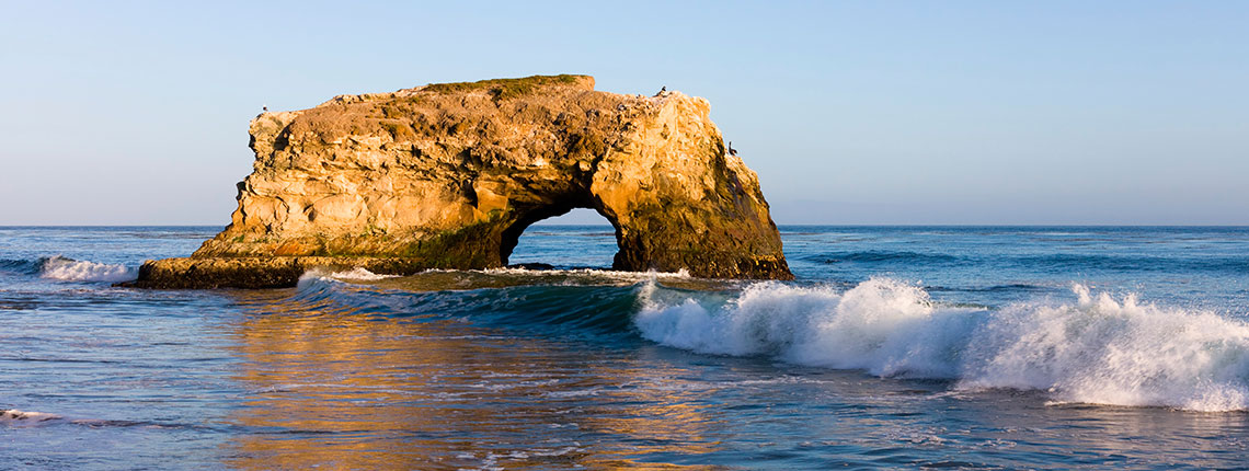 Rock arch at Natural Bridges